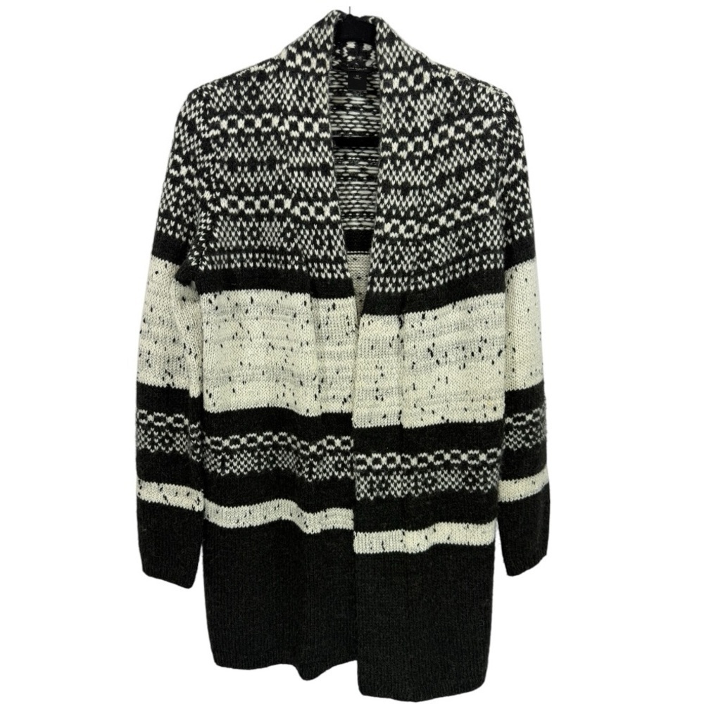 Ann Taylor Open Front Longline Open Front Wrap Cardigan Sweater Size Medium Cozy
